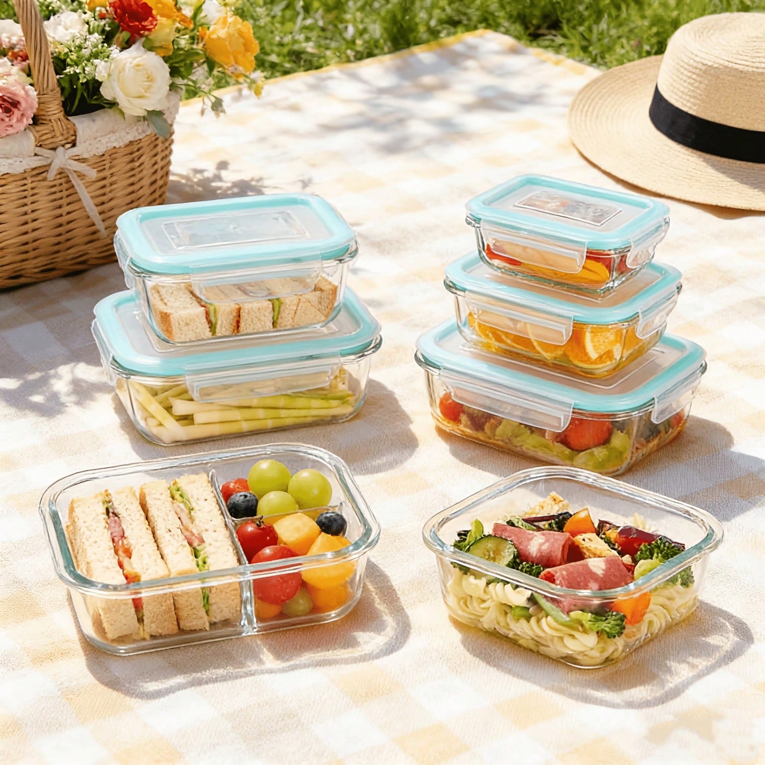 20pcs Sealed Glass Food Storag - огляд і ціна Bento Box