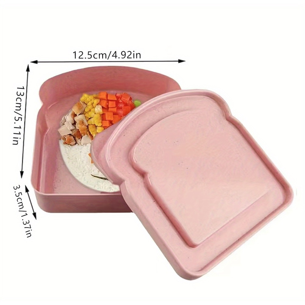 Large Capacity Toast Shaped Fo - огляд і ціна Bento Box