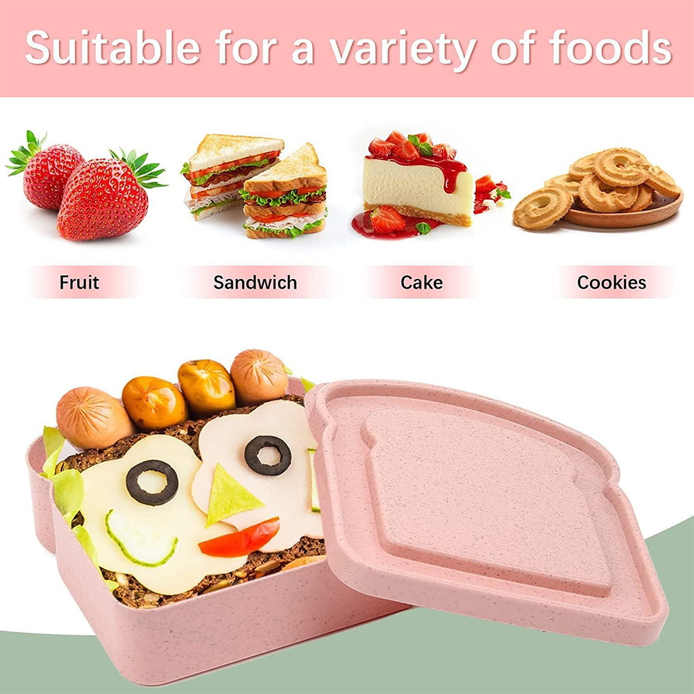 Large Capacity Toast Shaped Fo - огляд і ціна Bento Box