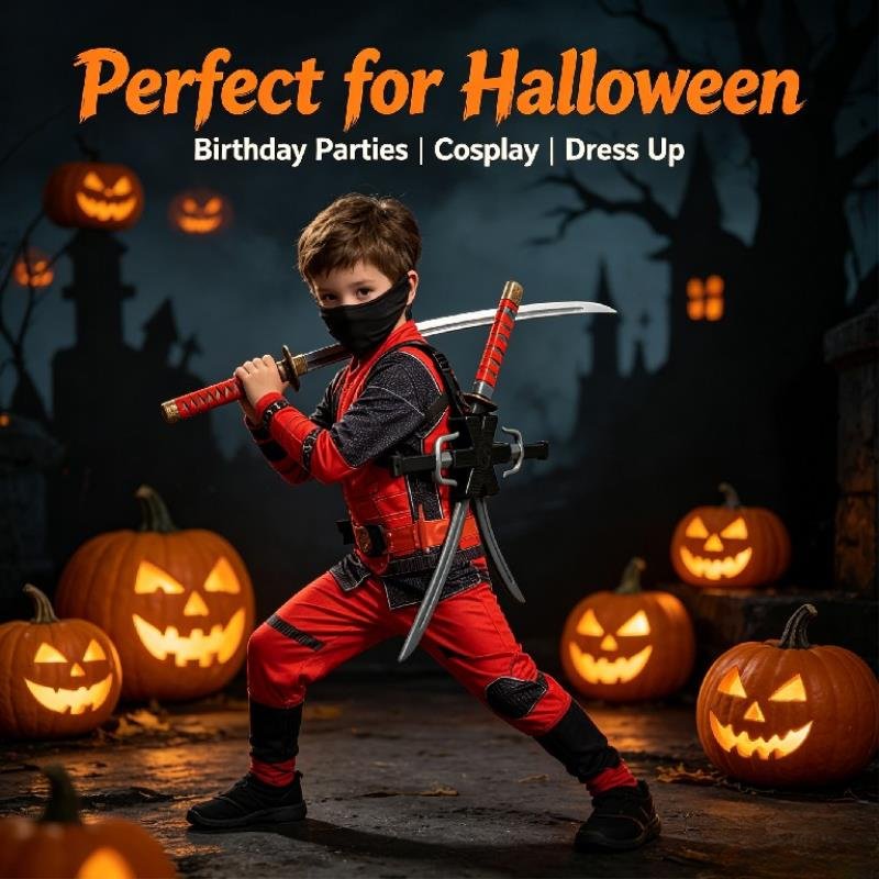 Halloween 1: 1 Ninja Set Child - огляд і ціна Japanese Knife