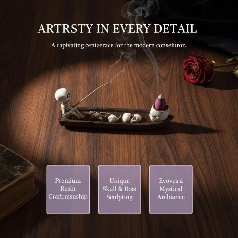Skull Boat Incense Holder Uniq - огляд і ціна Incense Holder