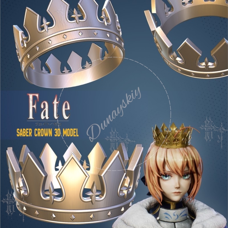 Artoria Saber Crown FATE STAY  - огляд і ціна Japanese Fan